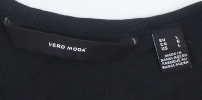 Vero Moda Women's Black Sleeveless Midi Slip Dress Size L