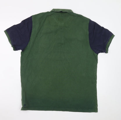 Joules Men's Green Polo Shirt Medium Classic Fit Embroidered Crest