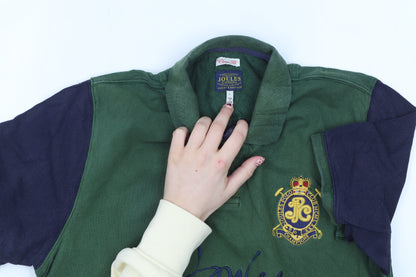 Joules Men's Green Polo Shirt Medium Classic Fit Embroidered Crest