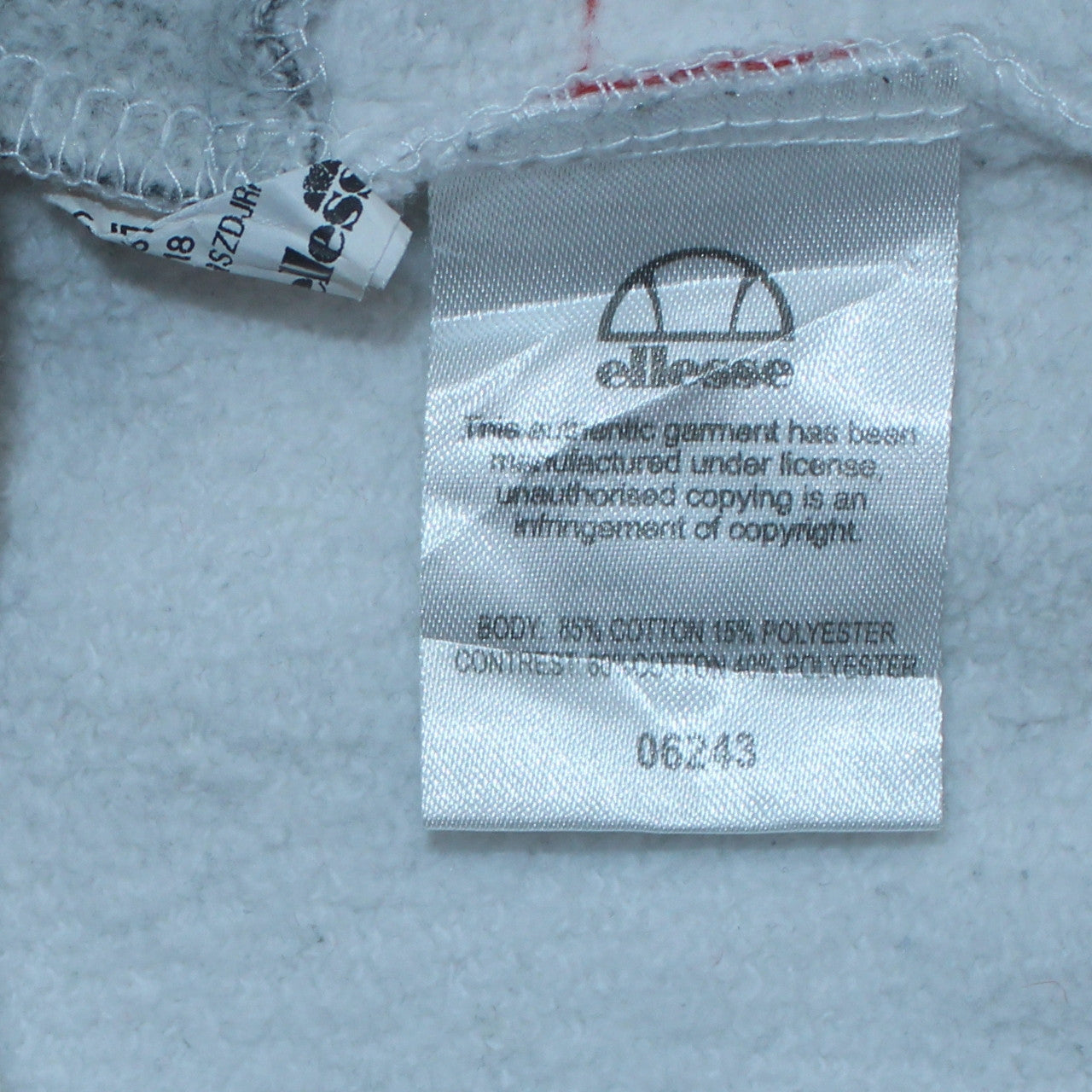 Ellesse Womens White Grey Logo Pullover Sweatshirt UK 4