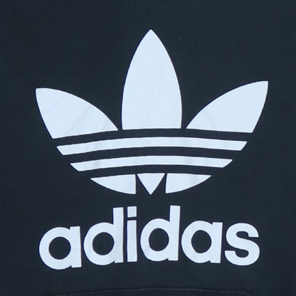 Adidas Men's Black Pullover Hoodie M Sports Logo Fleece Sweatshirt
