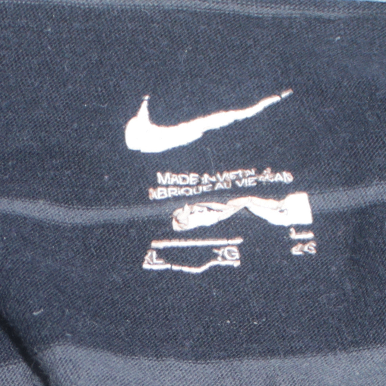 Nike Men's Black Striped Polo Shirt L Regular Fit