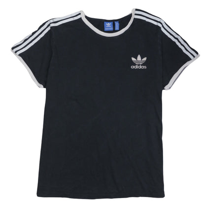 Adidas Women's Black Short Sleeve Crew Neck Cotton T-Shirt Size 12
