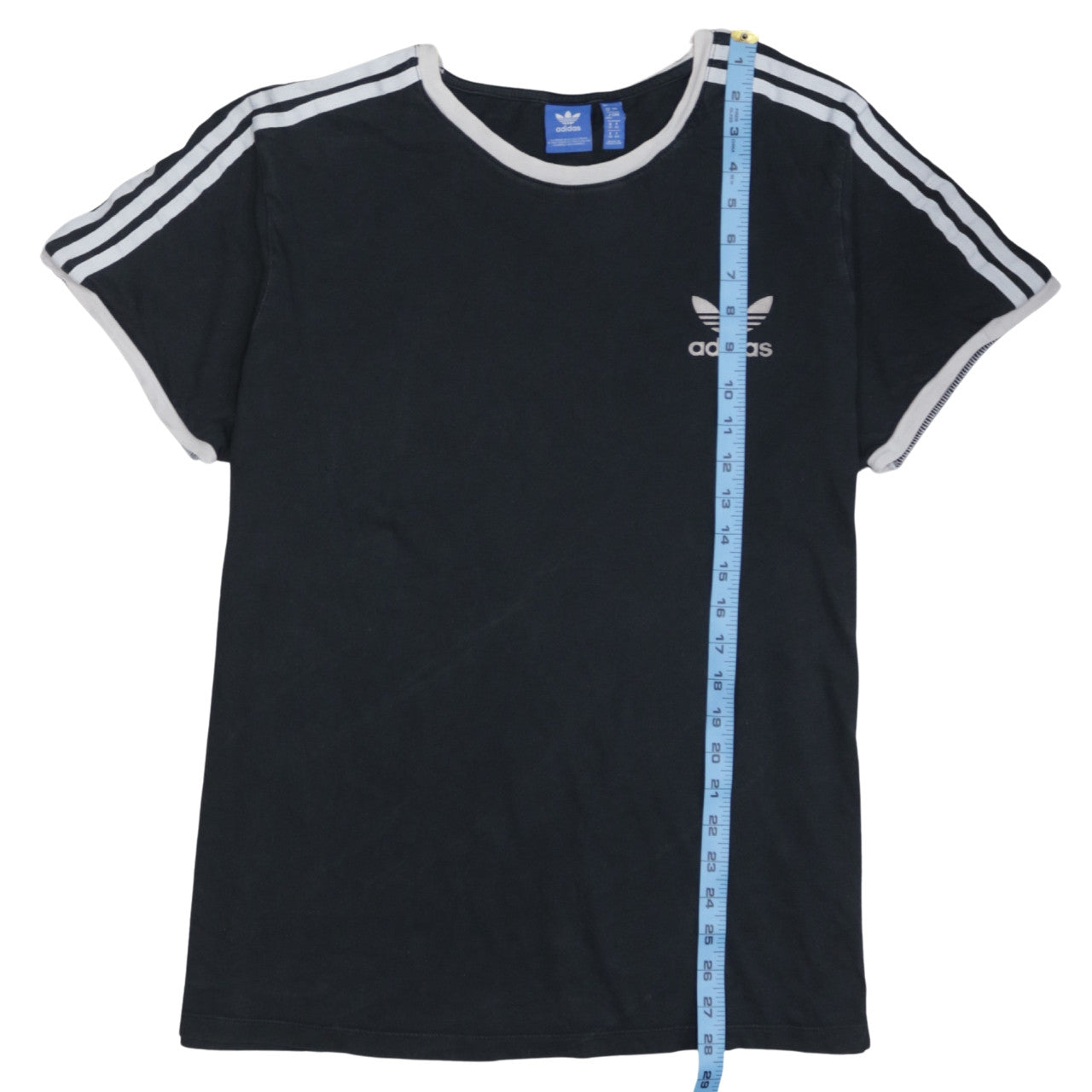 Adidas Women's Black Short Sleeve Crew Neck Cotton T-Shirt Size 12