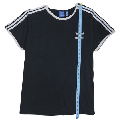 Adidas Women's Black Short Sleeve Crew Neck Cotton T-Shirt Size 12