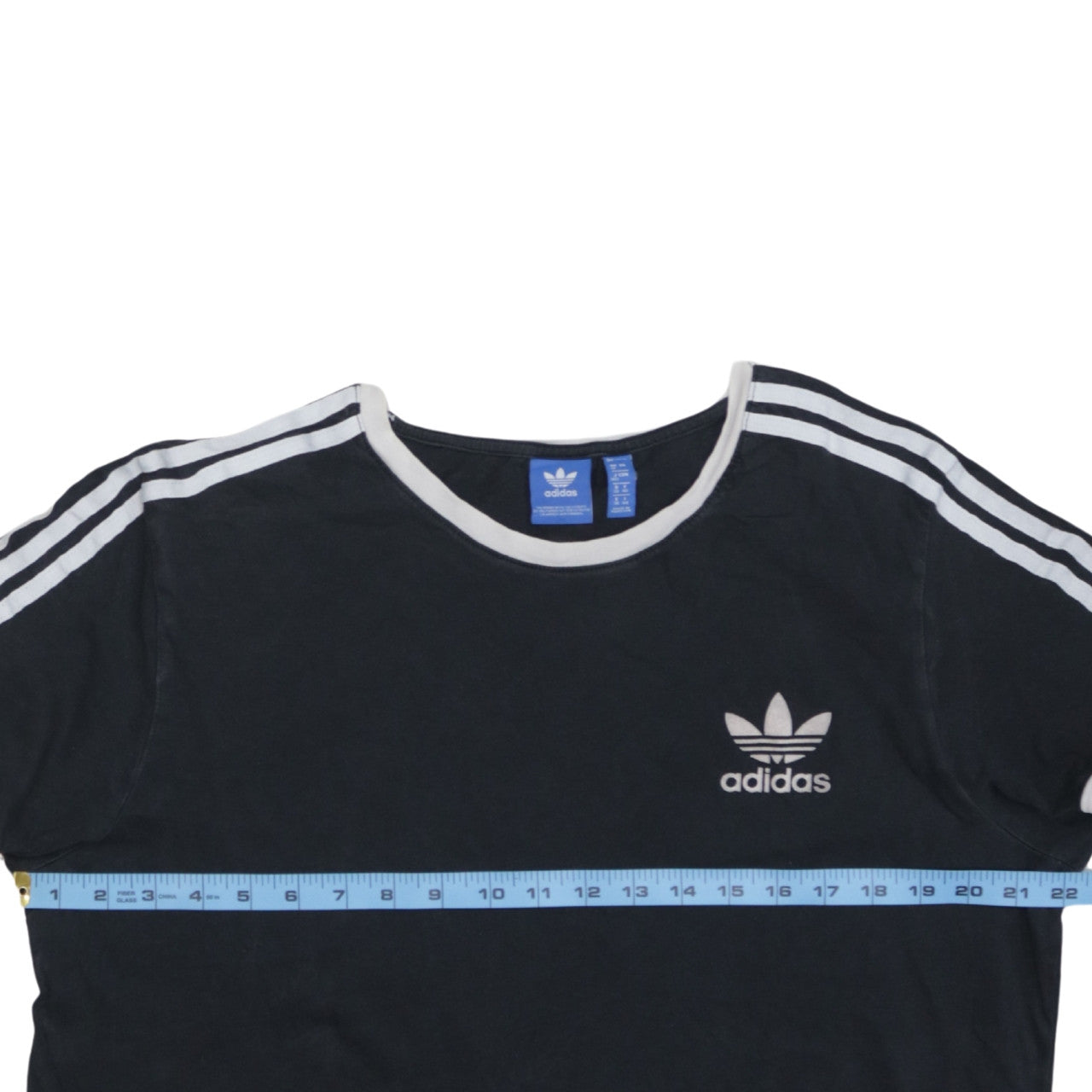 Adidas Women's Black Short Sleeve Crew Neck Cotton T-Shirt Size 12