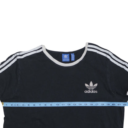 Adidas Women's Black Short Sleeve Crew Neck Cotton T-Shirt Size 12