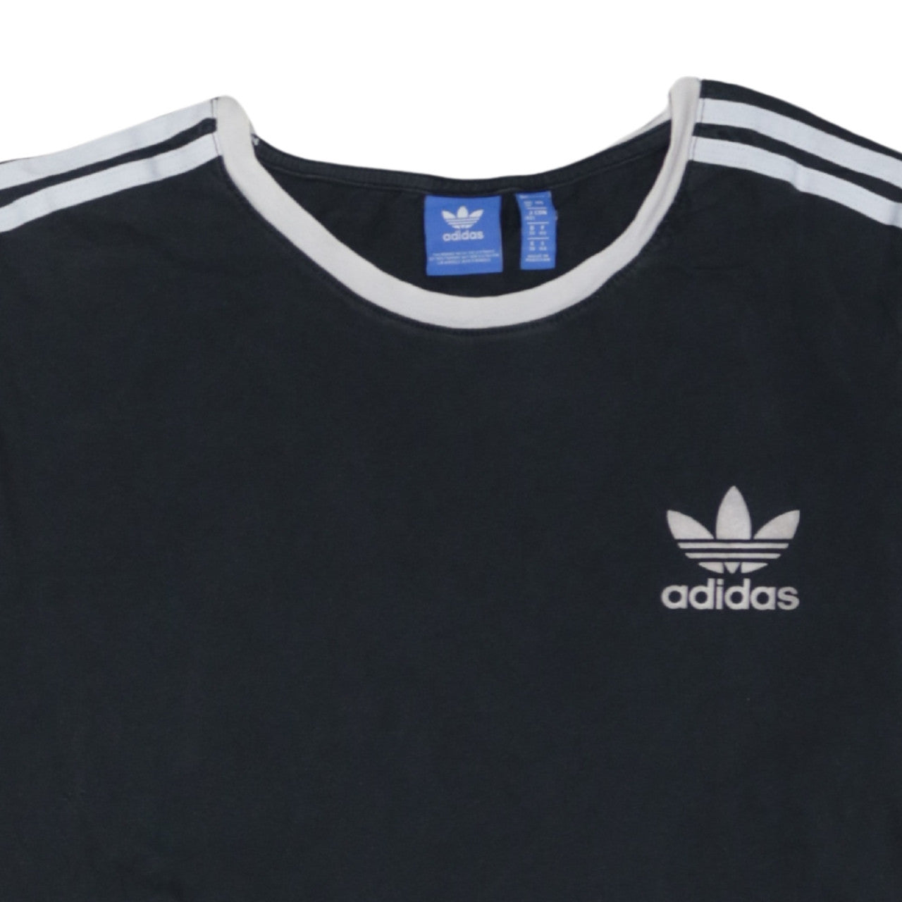 Adidas Women's Black Short Sleeve Crew Neck Cotton T-Shirt Size 12