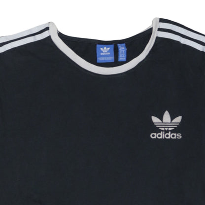 Adidas Women's Black Short Sleeve Crew Neck Cotton T-Shirt Size 12