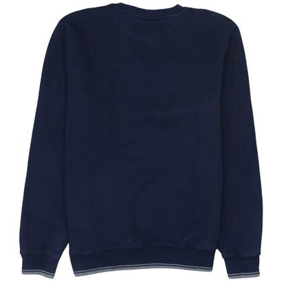 Fila Men's Blue Cotton Blend Crew Neck Pullover Sweatshirt L