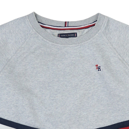 Tommy Hilfiger Boys Grey 16 Years Pullover Sweatshirt with Logo Trim