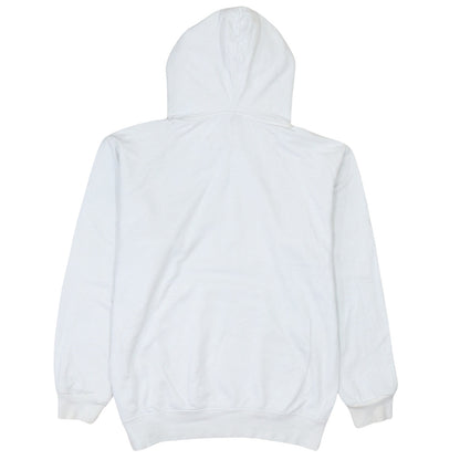 Champion Men's White Pullover Hoodie L Logo Sportswear