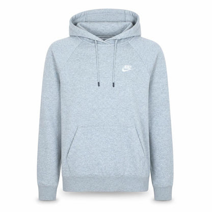 Nike Men’s Grey Pullover Hoodie Small Logo Sportswear Jumper