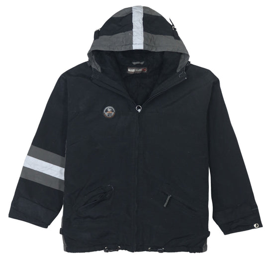 Napapijri Men's Black Hooded Waterproof Parka Jacket M