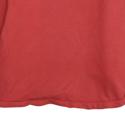 Champion Womens Red XL 1/2 Zip Hoodie Cotton Blend Casual Wear