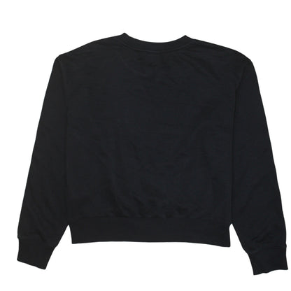 Champion Women’s Black Large Logo Tape Crew Neck Sweatshirt