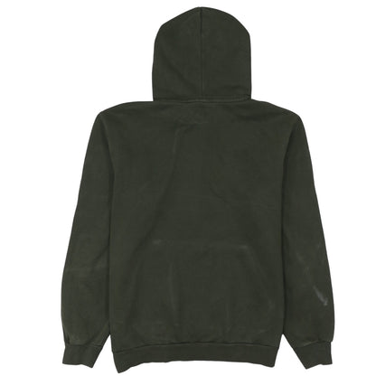 Puma Men's Green Pullover Hoodie M Logo Fleece Sweatshirt