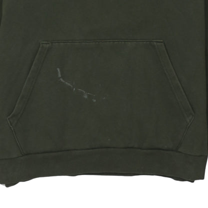 Puma Men's Green Pullover Hoodie M Logo Fleece Sweatshirt