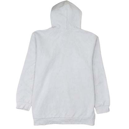 Adidas Men's White Pullover Hoodie L Fleece Logo Sweatshirt