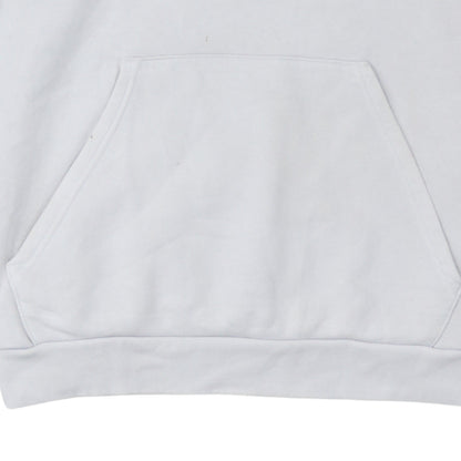 Adidas Men's White Pullover Hoodie L Fleece Logo Sweatshirt