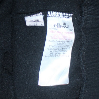 Ellesse Boys Black Sweatshirt Size 13-14 Years Cotton Blend Logo Jumper