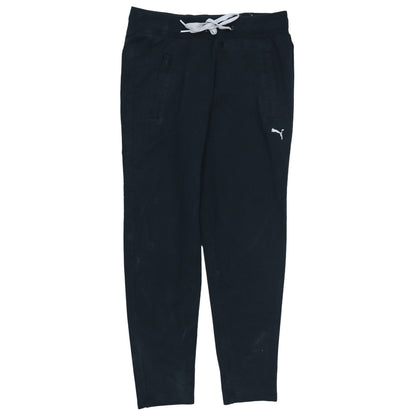 Puma Womens Black Jogger Trousers Size 10 Cotton Blend Activewear
