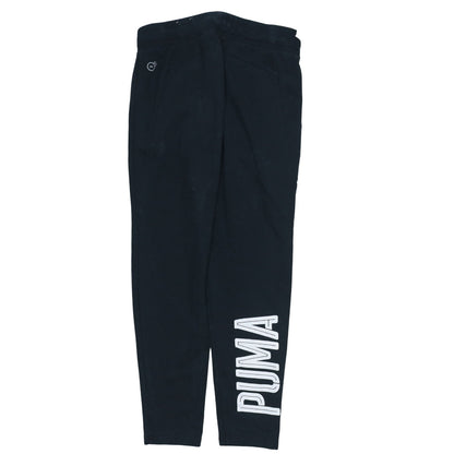 Puma Womens Black Jogger Trousers Size 10 Cotton Blend Activewear