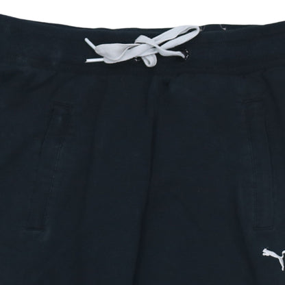 Puma Womens Black Jogger Trousers Size 10 Cotton Blend Activewear