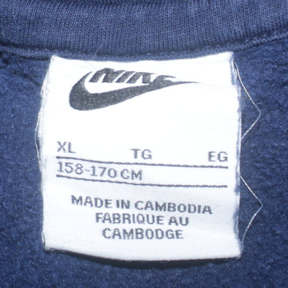 Nike Boys Blue Pullover Hoodie XL 158-170cm Cotton Logo Sweatshirt