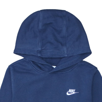 Nike Boys Blue Pullover Hoodie XL 158-170cm Cotton Logo Sweatshirt