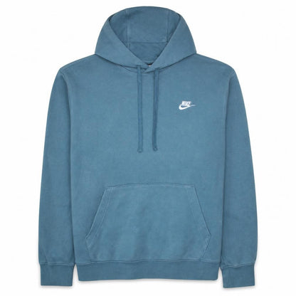 Nike Men's Blue Pullover Hoodie L Embroidered Logo Fleece Sweatshirt