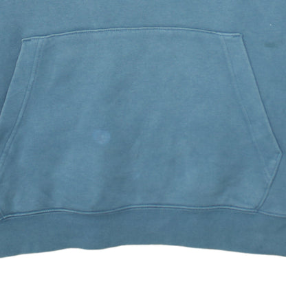 Nike Men's Blue Pullover Hoodie L Embroidered Logo Fleece Sweatshirt