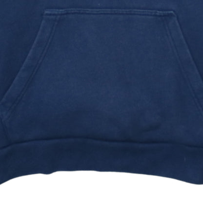 adidas Men's Blue Pullover Hoodie S Logo Fleece Sweatshirt