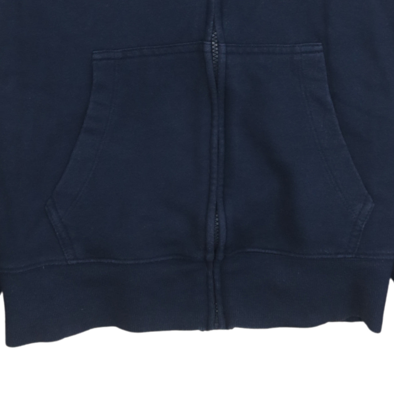 Tommy Hilfiger Men's Blue Full Zip Hoodie L Logo Tape Sweatshirt