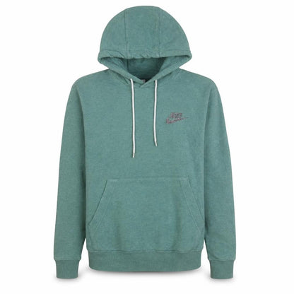 Nike Women Green Small Pullover Hoodie 80% Cotton Logo Front