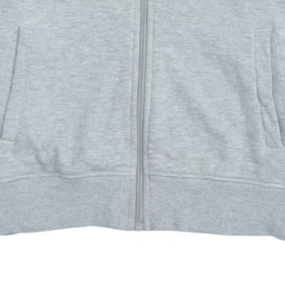 Ellesse Womens Grey Full Zip Hoodie UK 8 Logo Tape Hooded Sweatshirt