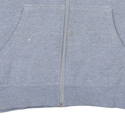 FILA Boys Grey Full Zip Hoodie XLB Logo Print Cotton Blend Casual Wear