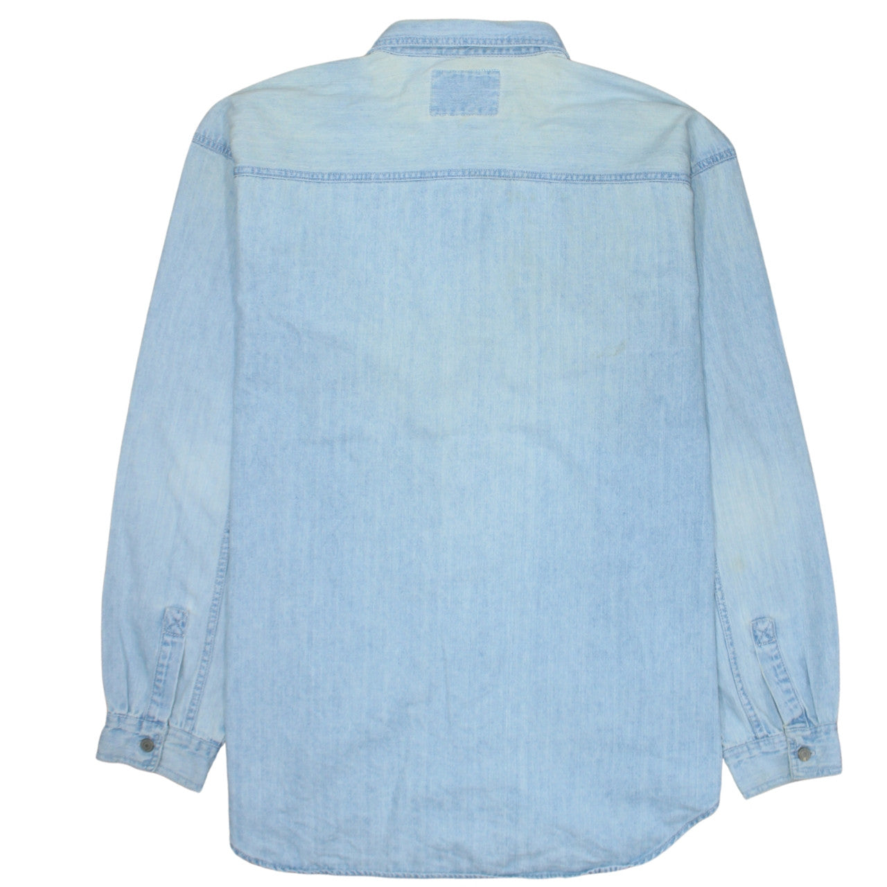 Levi's Men's Light Blue Denim Long Sleeve Button-Up Shirt Size L