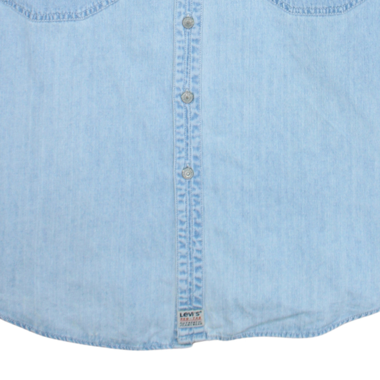 Levi's Men's Light Blue Denim Long Sleeve Button-Up Shirt Size L