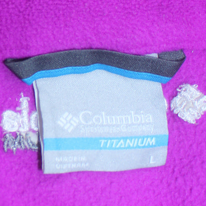 Columbia Women’s Purple Titanium Fleece 1/4 Zip Pullover Sweatshirt Size L