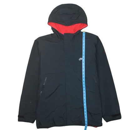 Nike Men's Black XL Hooded Parka Jacket Sportswear Winter Coat