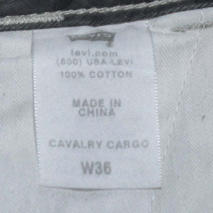 Levi's Men's Beige Cargo Shorts Size L W36 100% Cotton