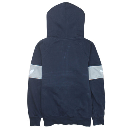 Adidas Women’s Navy Blue 1/2 Zip Logo Hoodie Size L