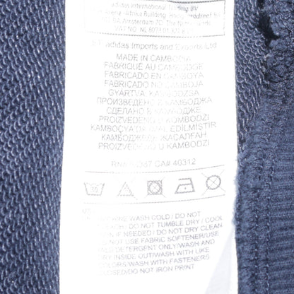 Adidas Women’s Navy Blue 1/2 Zip Logo Hoodie Size L