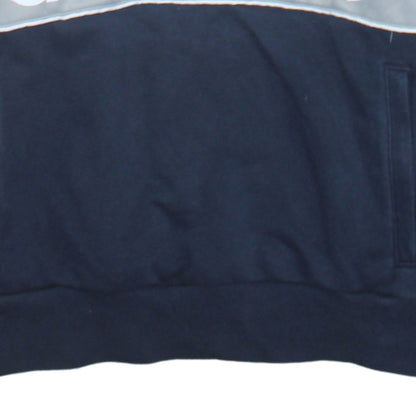 Adidas Women’s Navy Blue 1/2 Zip Logo Hoodie Size L