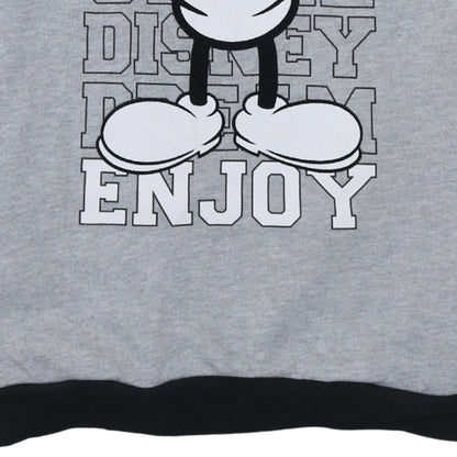 Disneyland Paris Boys Grey Mickey Hoodie 14 Years Pullover Cotton Blend