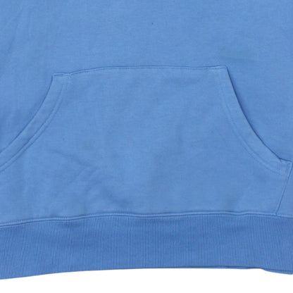 Canterbury Womens Blue Pullover Hoodie Size 10 Logo Print Cotton Blend