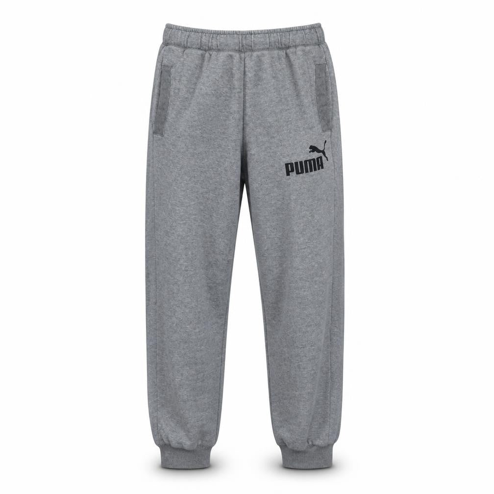 Puma Men's Grey Jogger Sweatpants M Regular Fit Cotton Blend