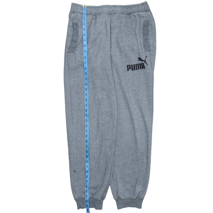 Puma Men's Grey Jogger Sweatpants M Regular Fit Cotton Blend
