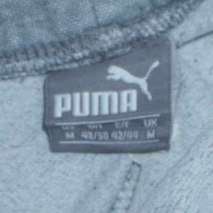 Puma Men's Grey Jogger Sweatpants M Regular Fit Cotton Blend